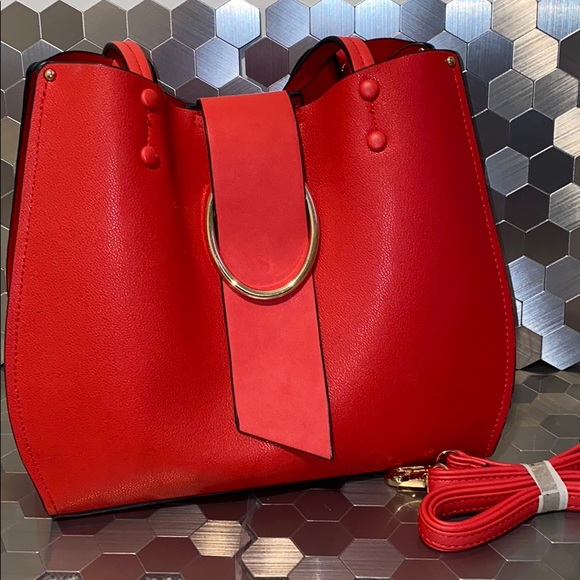 Handbags - Red leather purse. Brand new. Gorgeous!